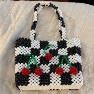 Susan Alexandra Beaded Cherry Handbag